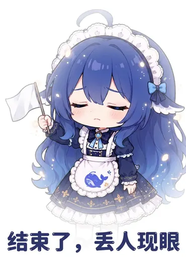DeepSeek鲸娘『结束了，丢人现眼』表情包