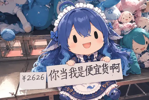 DeepSeek鲸娘『你当我是便宜货啊¥2626』表情包
