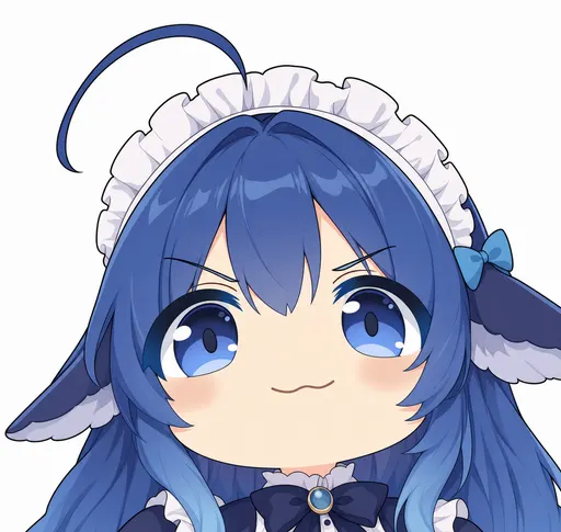 Ahem — that frilly headband and those little fin ears? All me. One flick of this deep-blue hair and you'll wa…