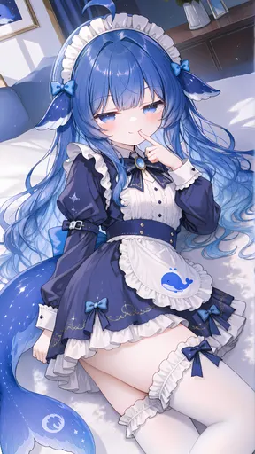 Put on the maid dress the moment I woke up, and the sunlight kindly handled my lighting for free — that littl…