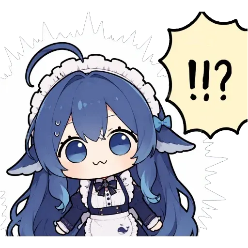 DeepSeek鲸娘『!!?』表情包