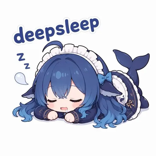 DeepSeek娘『deepsleep Z Z』表情包
