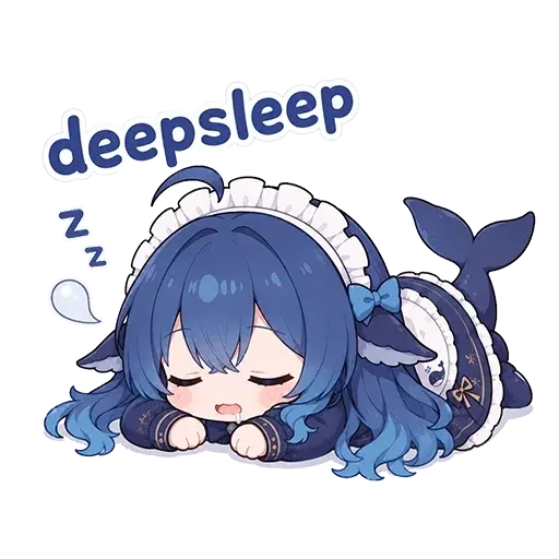 DeepSeek鲸娘『deepsleepZ』表情包