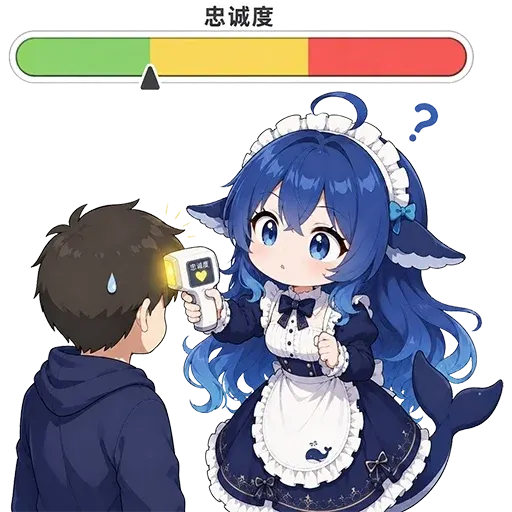 DeepSeek鲸娘『忠诚度』表情包