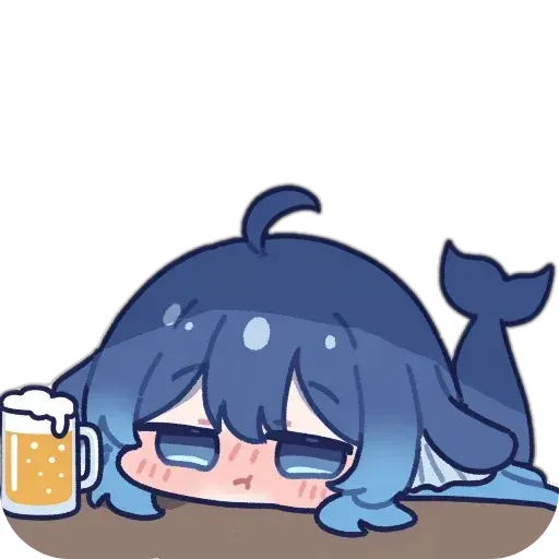 DeepSeek鲸娘表情包