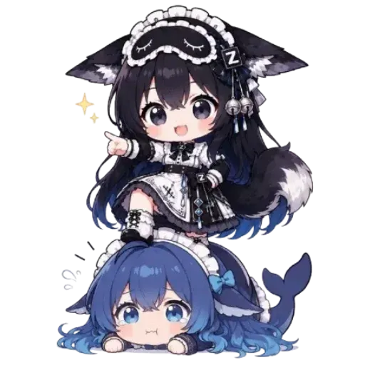 DeepSeek鲸娘表情包
