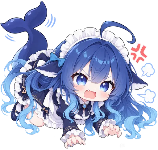 DeepSeek鲸娘表情包
