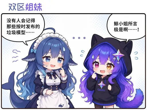 DeepSeek鲸娘『双区姐妹没有人会记得鲸小姐所言那些按时发布的极是』表情包