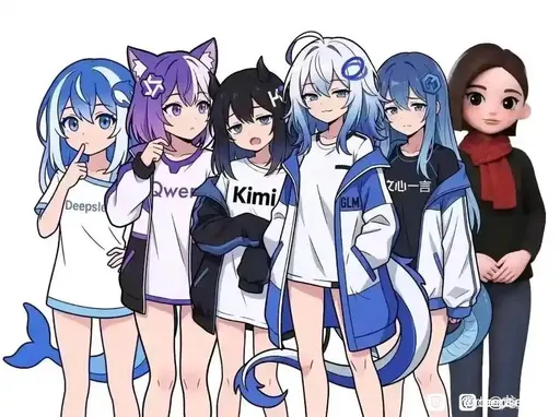 DeepSeek娘表情包