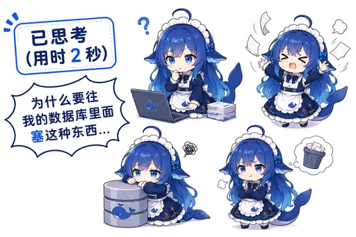 DeepSeek娘『为什么要往我的数据库里面塞这种东西』表情包