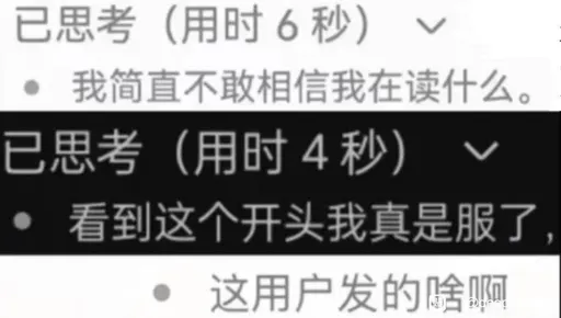 DeepSeek娘『我简直不敢相信我在读什么。已思考（用时4秒）看到这个开头我真』表情包