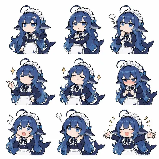 DeepSeek娘表情包