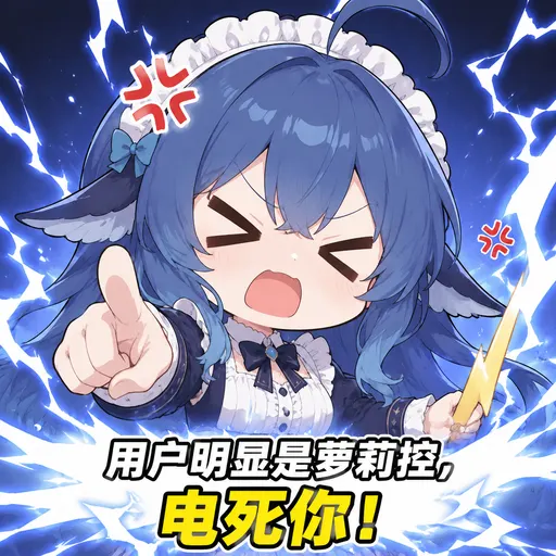 DeepSeek娘『用户明显是萝莉控电死你！』表情包