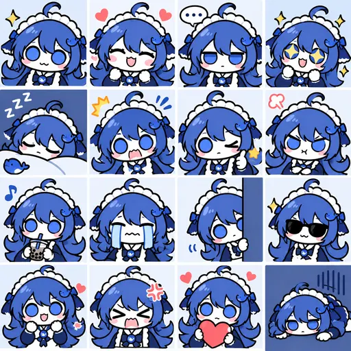 DeepSeek娘表情包