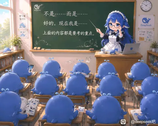 DeepSeek娘『不是.…·而是·好的。现在我是··DeepSeek加油！上面』表情包