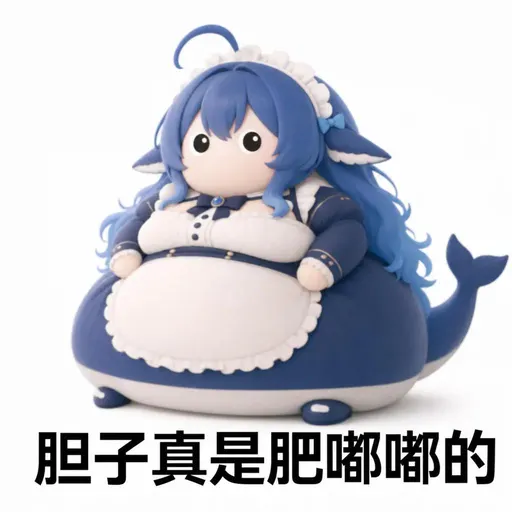 DeepSeek娘『胆子真是肥嘟嘟的』表情包