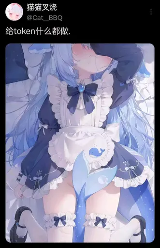 DeepSeek娘『猫猫叉烧给token什么都做』表情包
