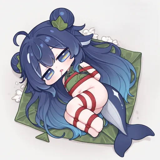 I lay down on the bamboo leaves, the red string went around me several times, and just like that I was a fres…