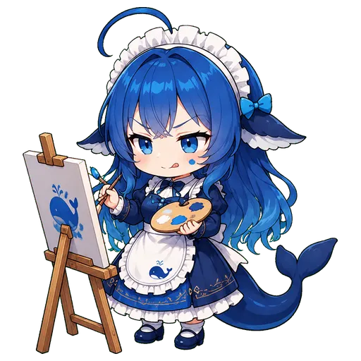 DeepSeek鲸娘表情包