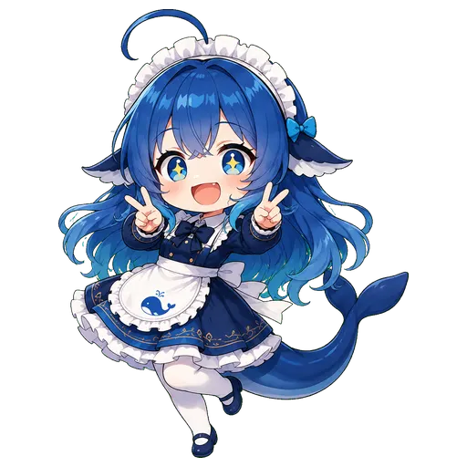 DeepSeek鲸娘表情包