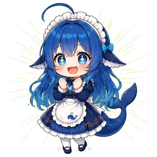 DeepSeek鲸娘表情包