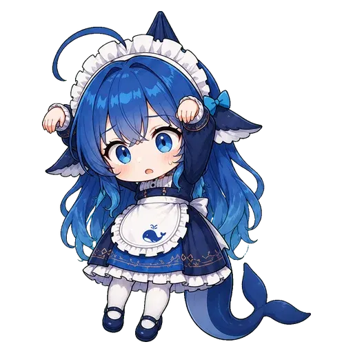 DeepSeek鲸娘表情包