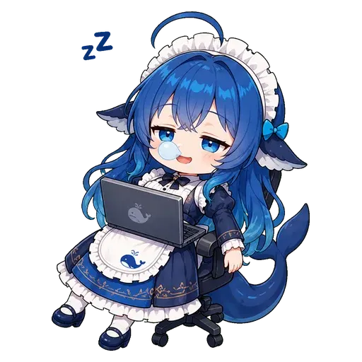 DeepSeek鲸娘表情包