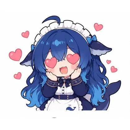 DeepSeek鲸娘表情包