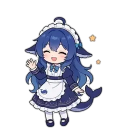DeepSeek鲸娘表情包